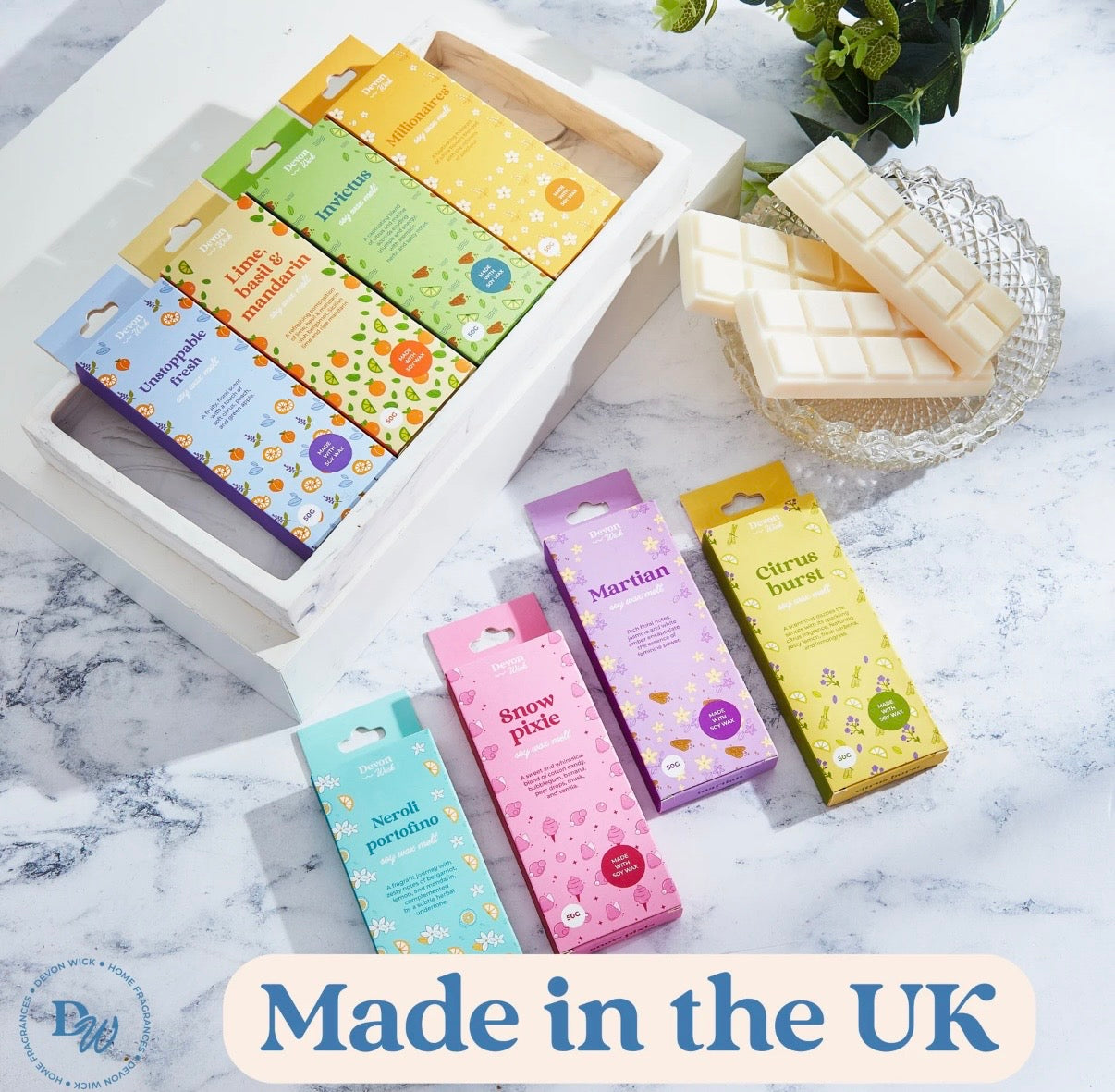 Wax Bars Made with 100% Soy wax